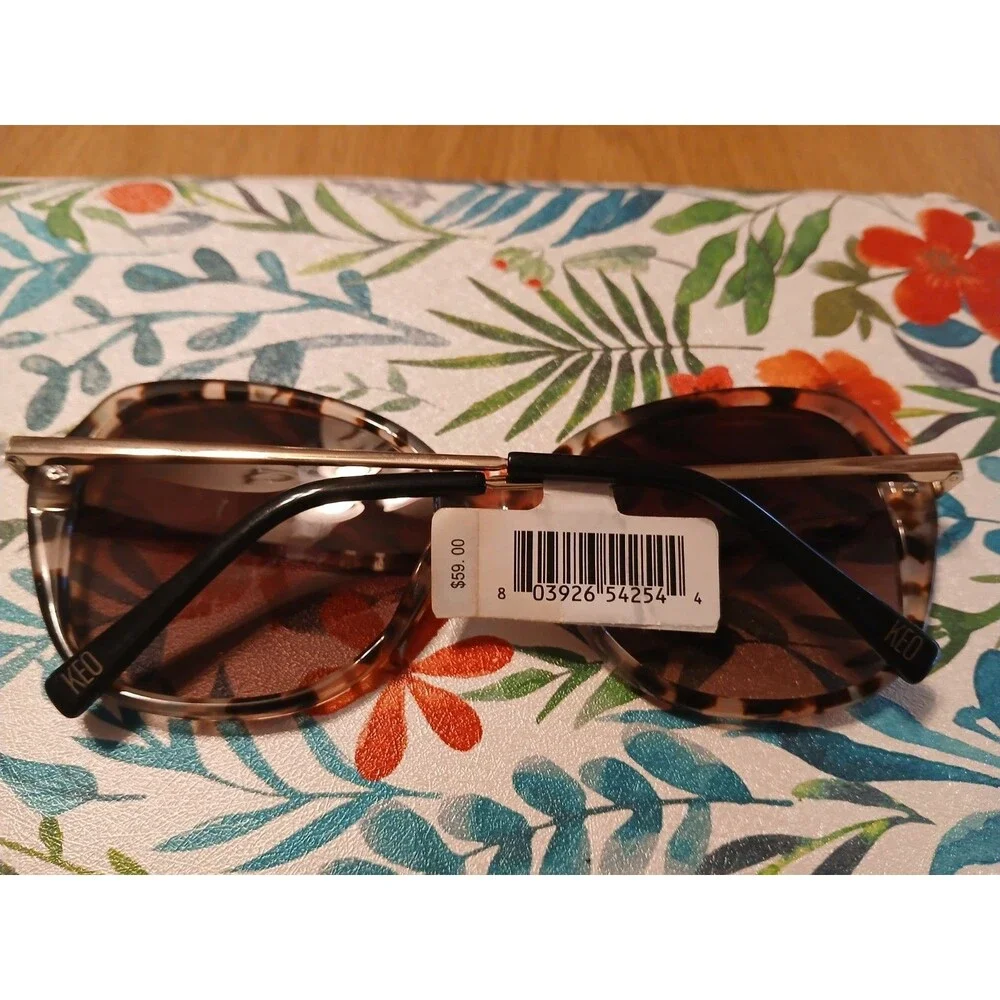 Keo Kimber Womens Sunglasses Designer Marbled Multi Colored Retails $59 #S9